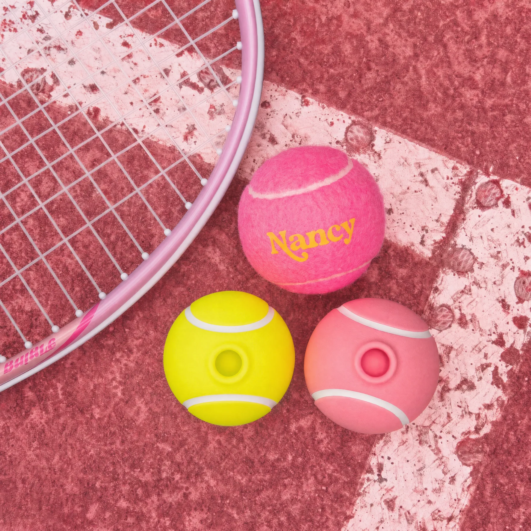 Ace tennis ball massager in hand