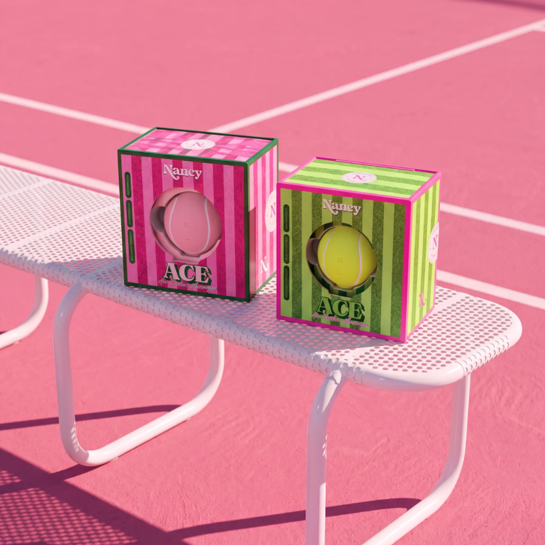 Ace tennis ball toy color options
